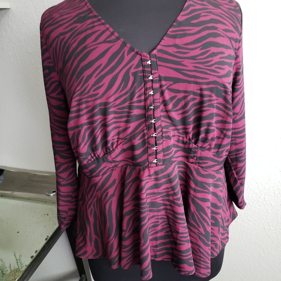 Torrid leopard print blouse - Picture 6 of 6